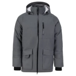BAUER ULTIMT FAN HOODED PARKA MENS GRY